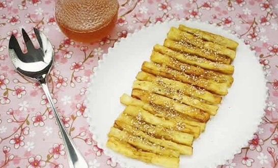 Palitos de berenjena con miel PALITOS DE BERENJENA CON MIEL